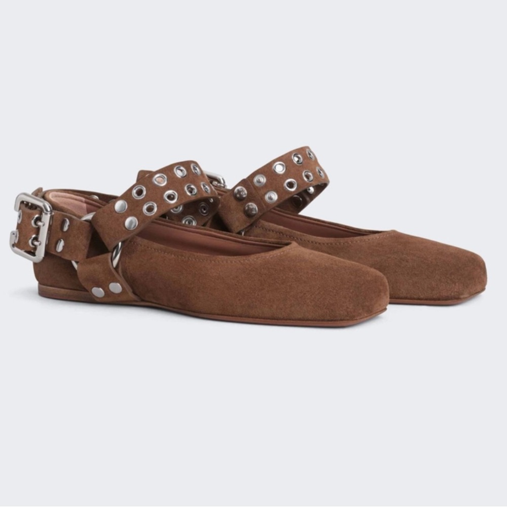 Alaia Ballet Flats Terre D’Ombre Size 38 $1600
